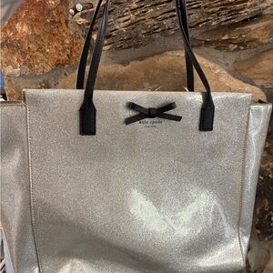 Kate Spade Glittering Silver Tote